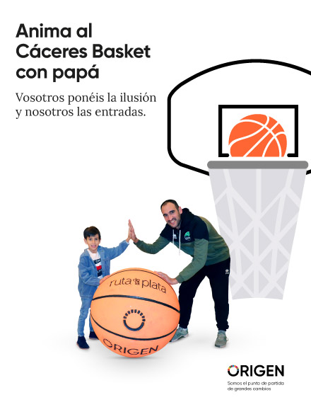 Ven con papá a animar al Cáceres Basket