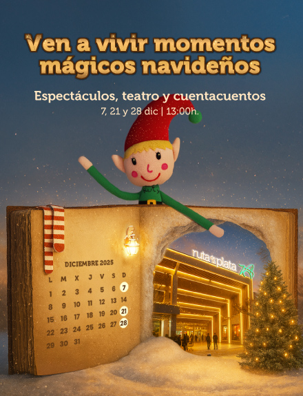 Duende con con un libro donde se muestra un calendario