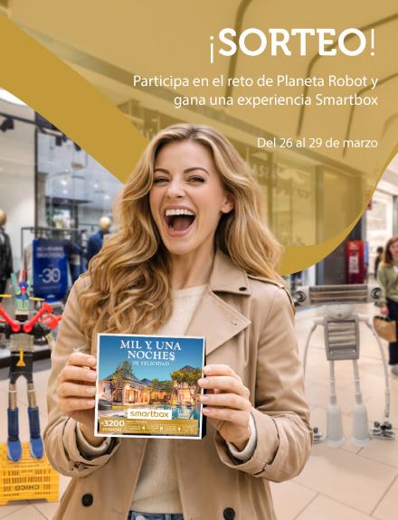 Mujer con una caja Smartbox